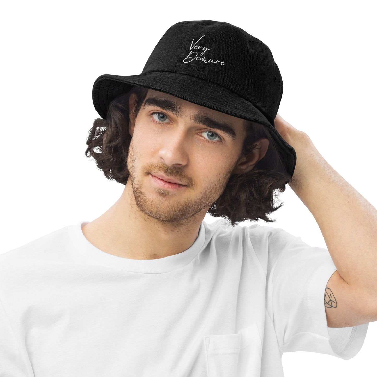 Very Demure Denim bucket hat