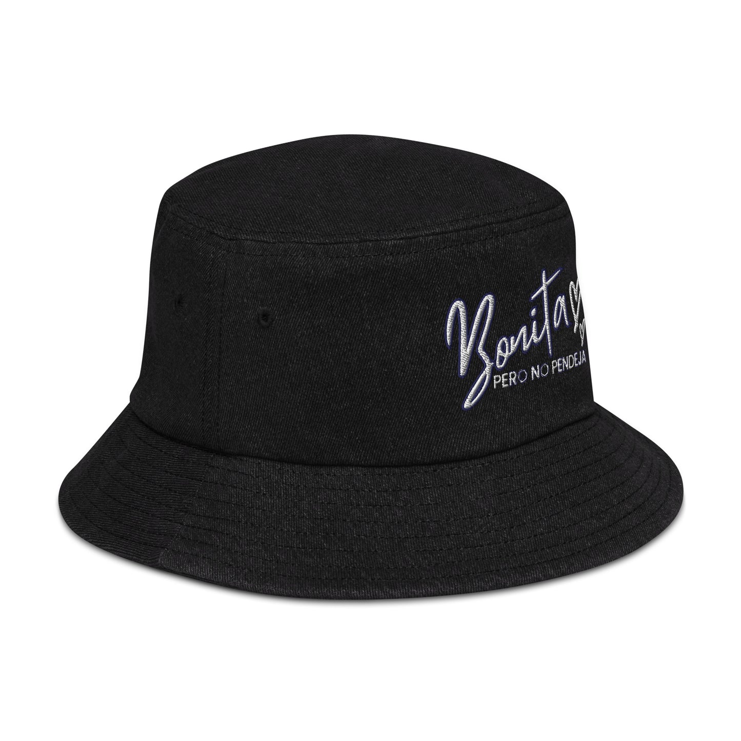 Bonita Pero No Pendeja Denim bucket hat