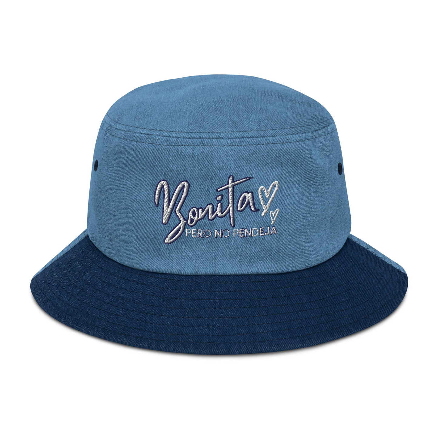 Bonita Pero No Pendeja Denim bucket hat