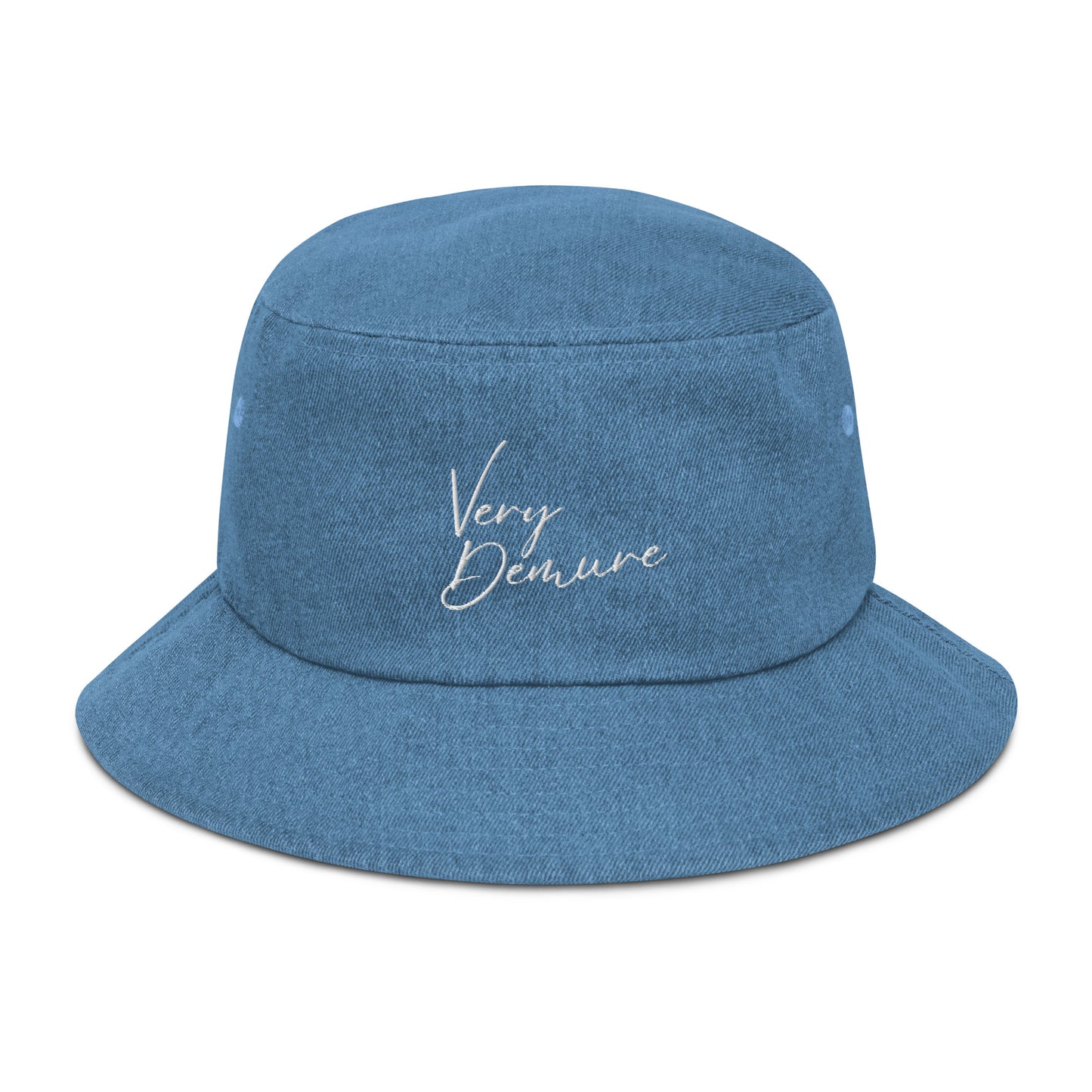 Very Demure Denim bucket hat