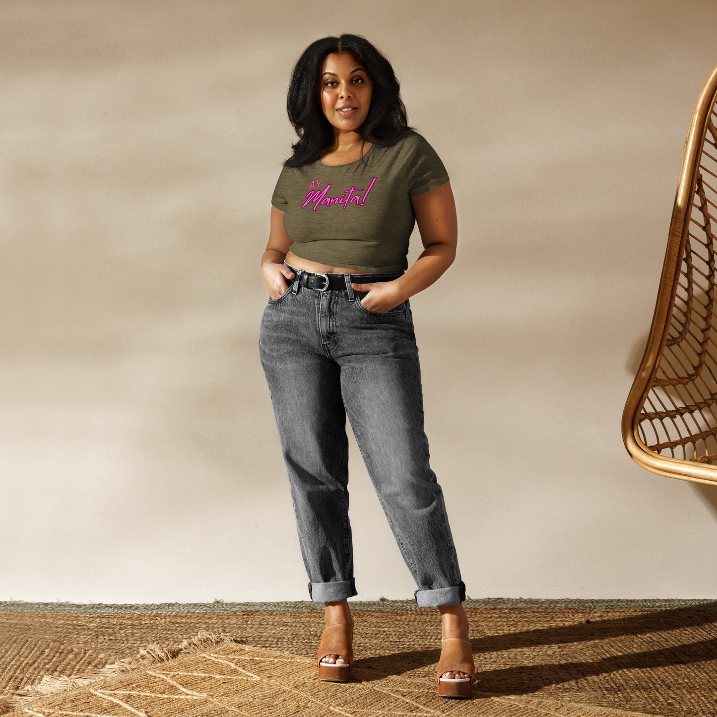 Ay Manita - Women’s Crop Tee