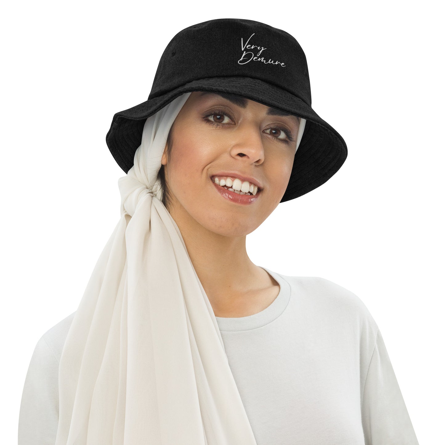 Very Demure Denim bucket hat