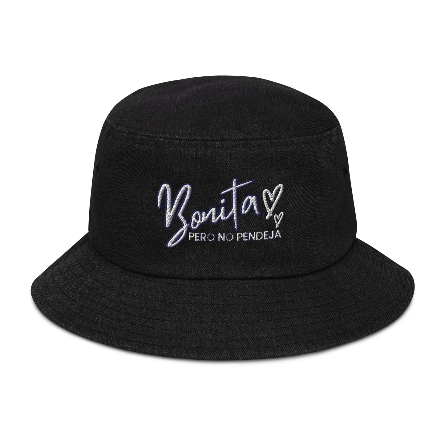 Bonita Pero No Pendeja Denim bucket hat