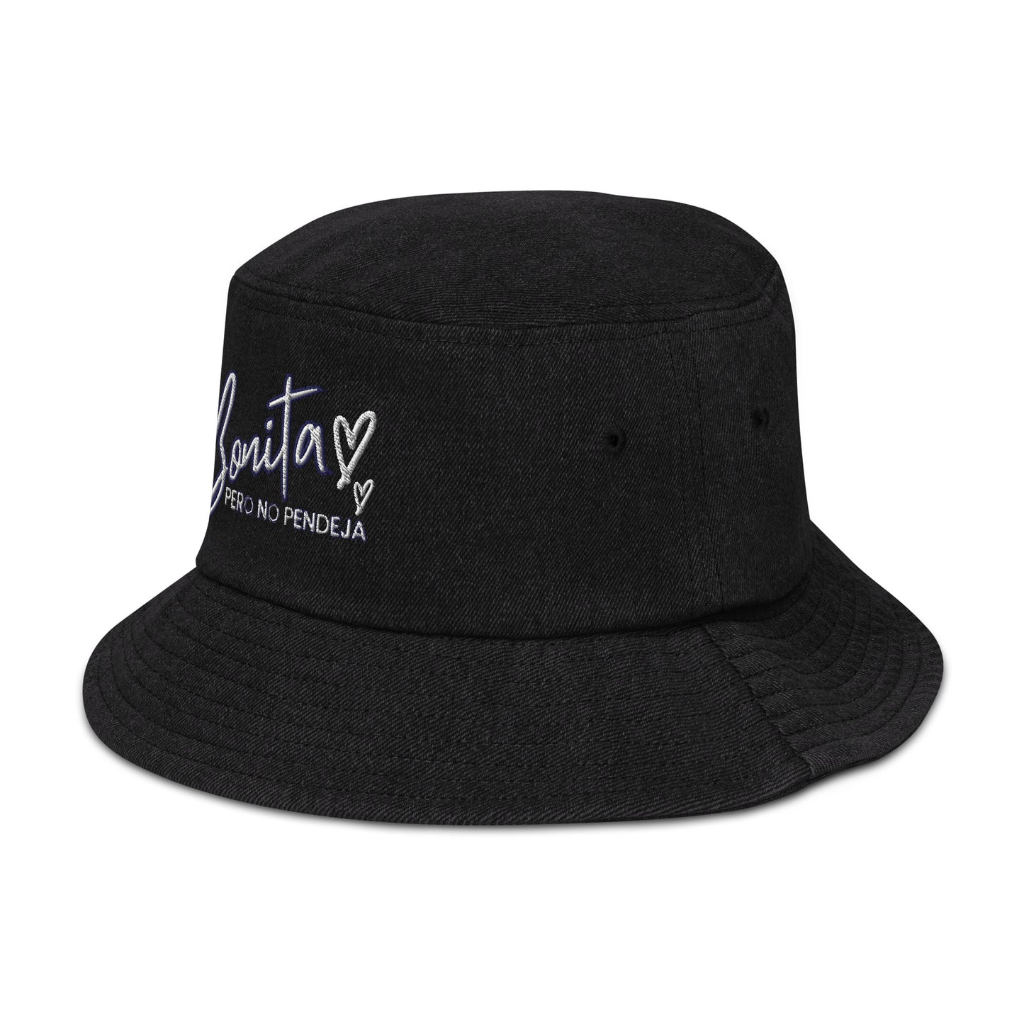 Bonita Pero No Pendeja Denim bucket hat
