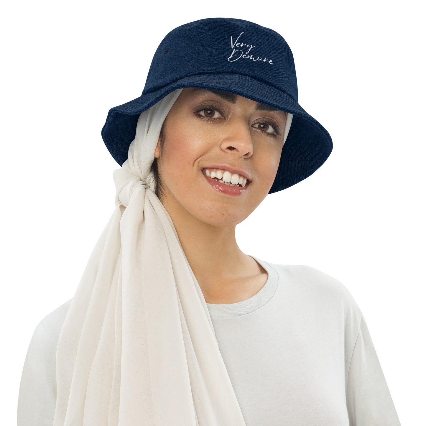 Very Demure Denim bucket hat