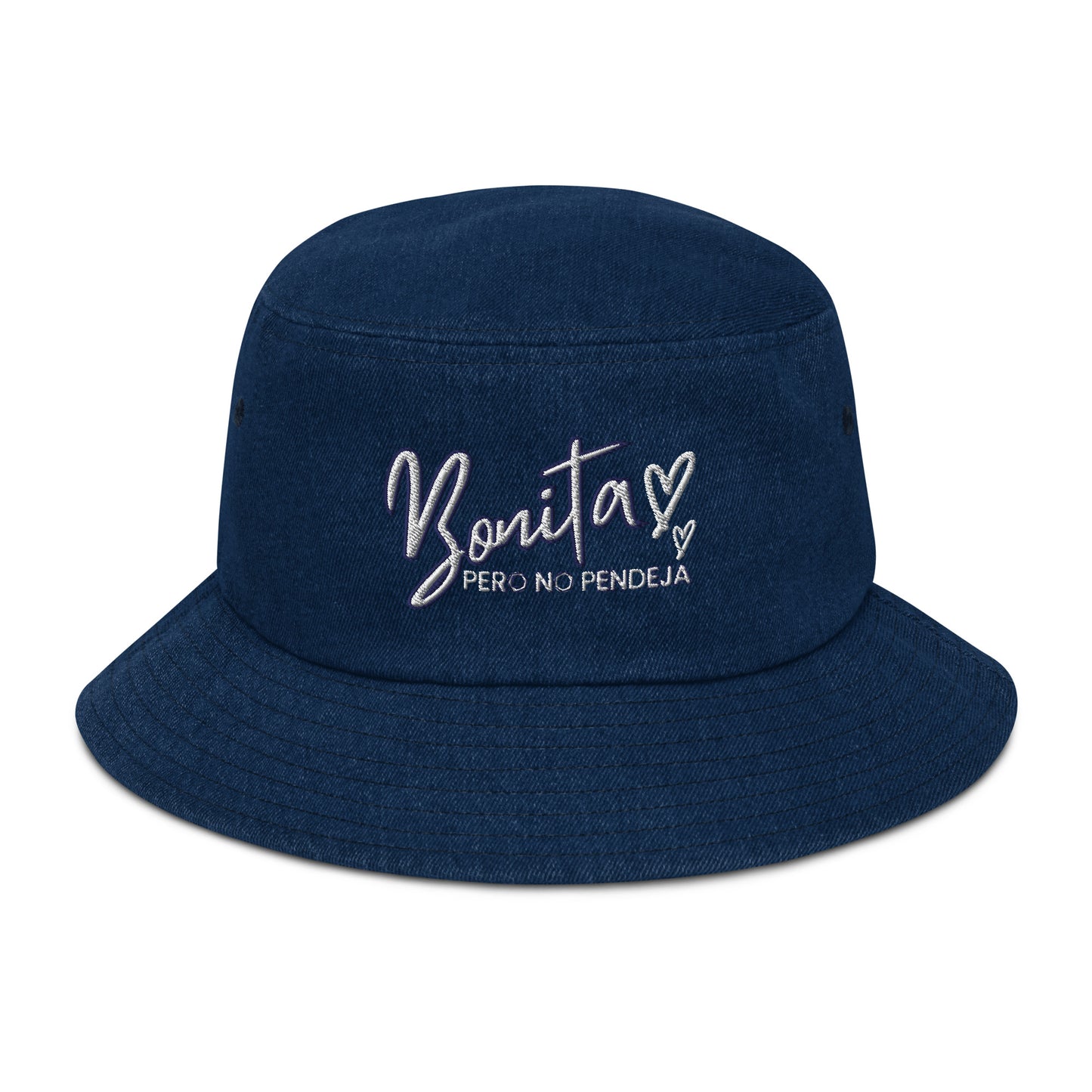 Bonita Pero No Pendeja Denim bucket hat