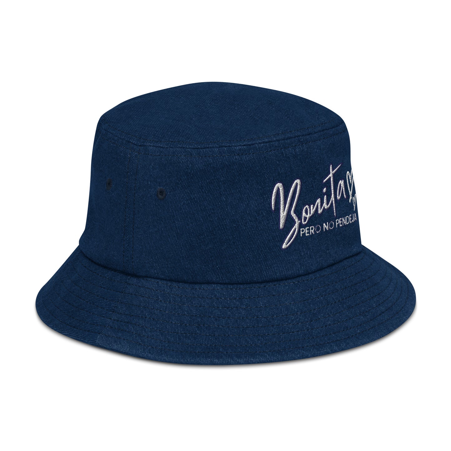 Bonita Pero No Pendeja Denim bucket hat