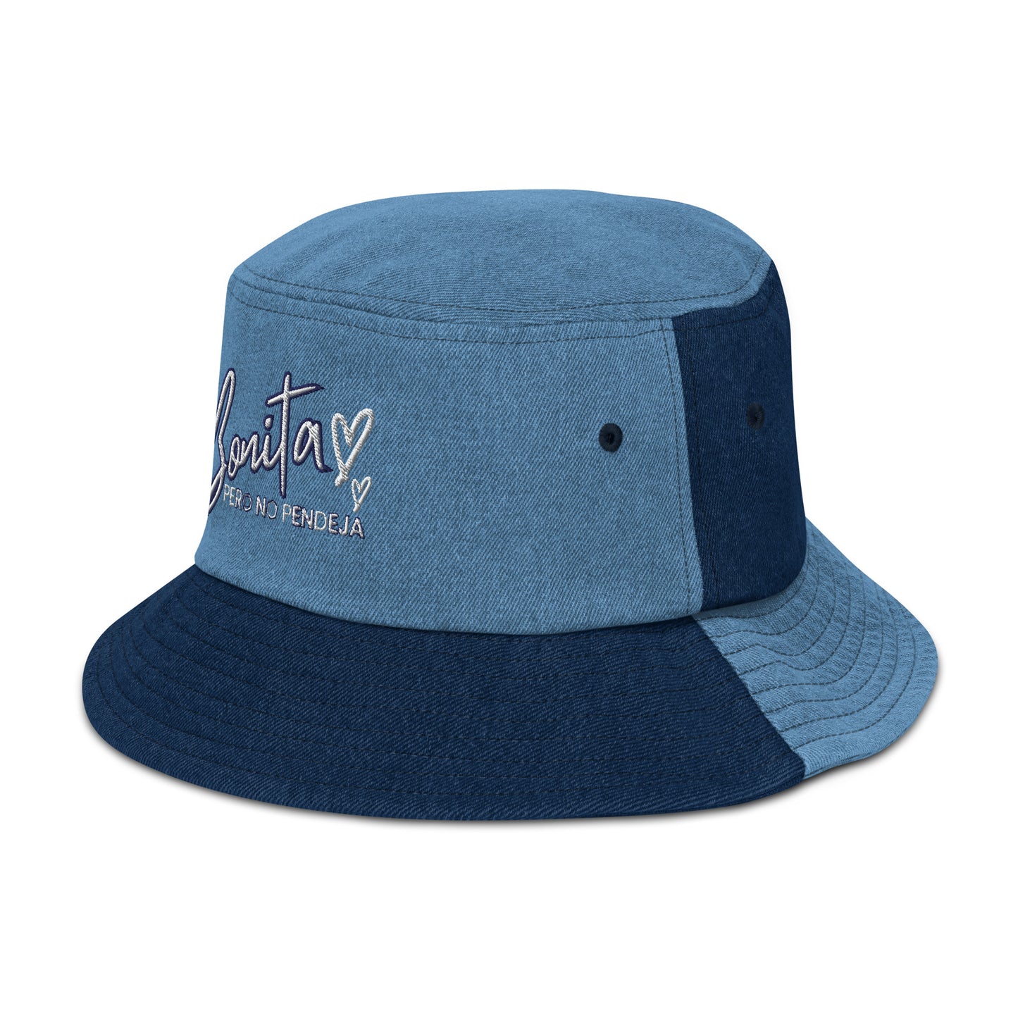 Bonita Pero No Pendeja Denim bucket hat