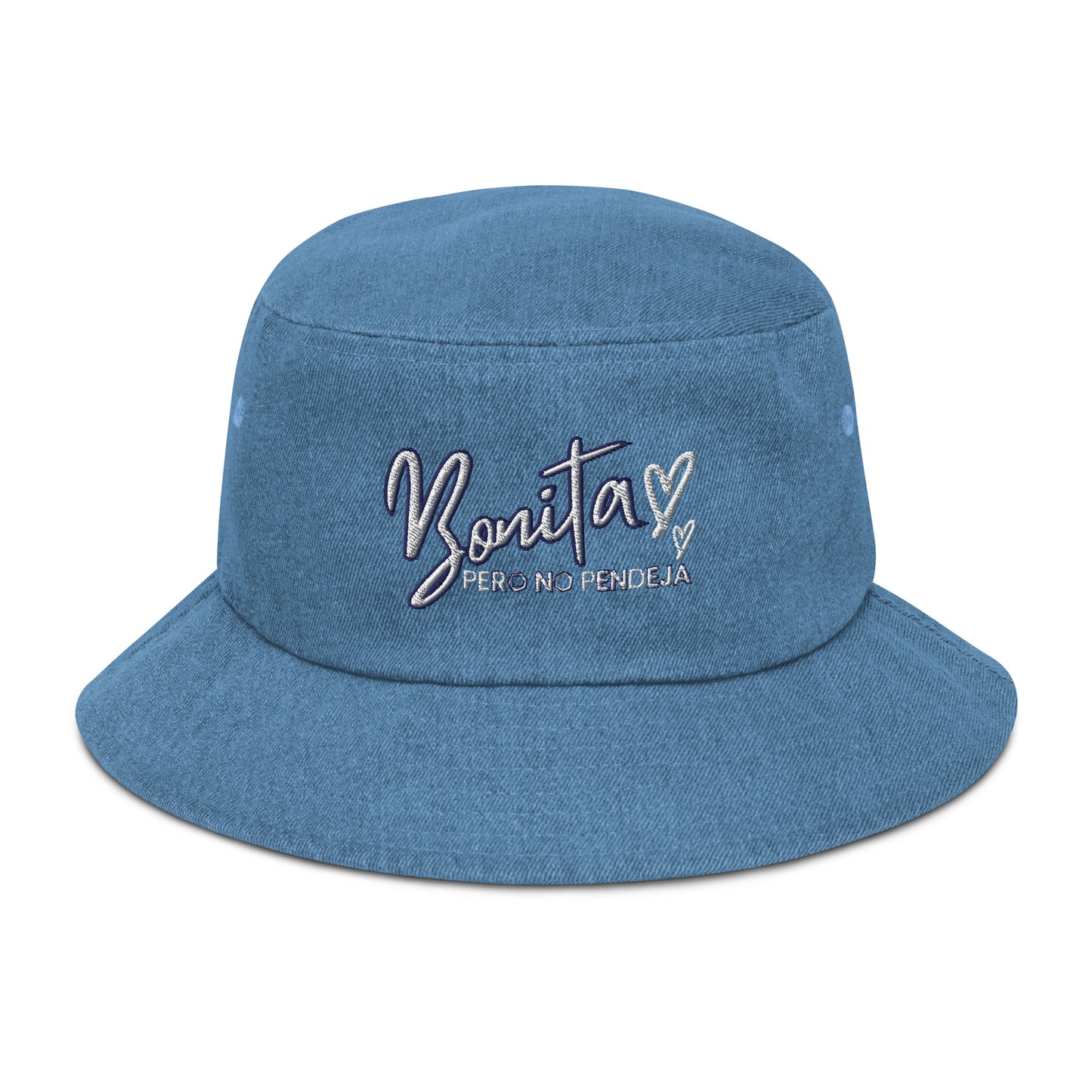 Bonita Pero No Pendeja Denim bucket hat
