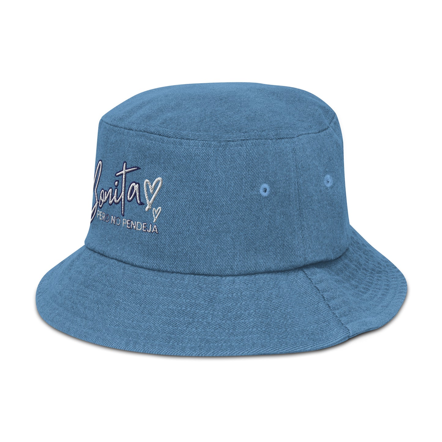 Bonita Pero No Pendeja Denim bucket hat