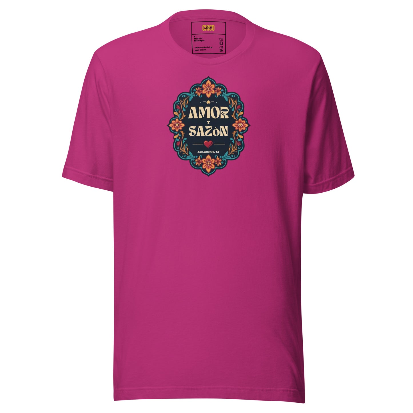 Amor Y Sazon Unisex t-shirt