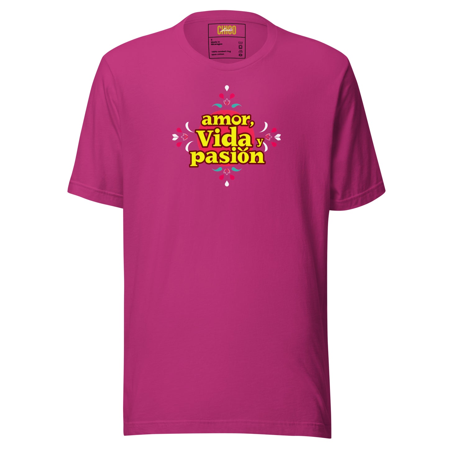 Amor Vida Pasion Unisex t-shirt