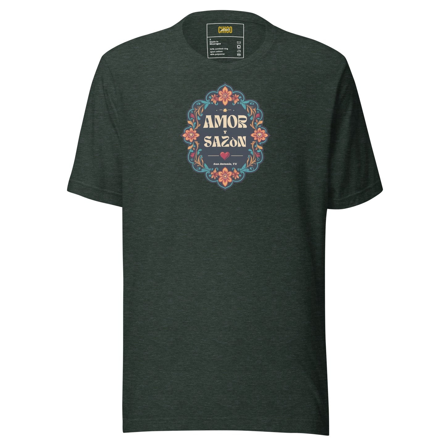 Amor Y Sazon Unisex t-shirt