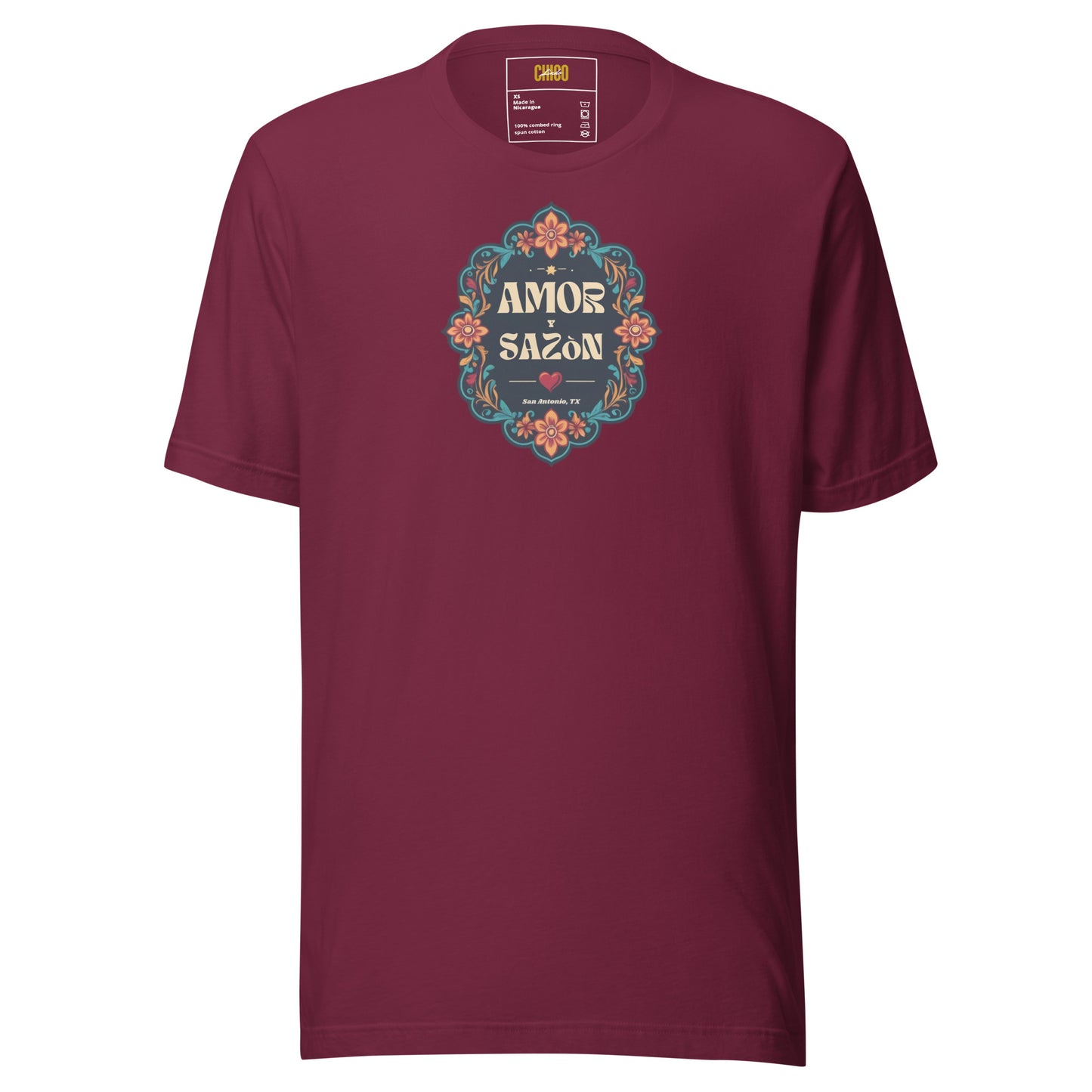 Amor Y Sazon Unisex t-shirt