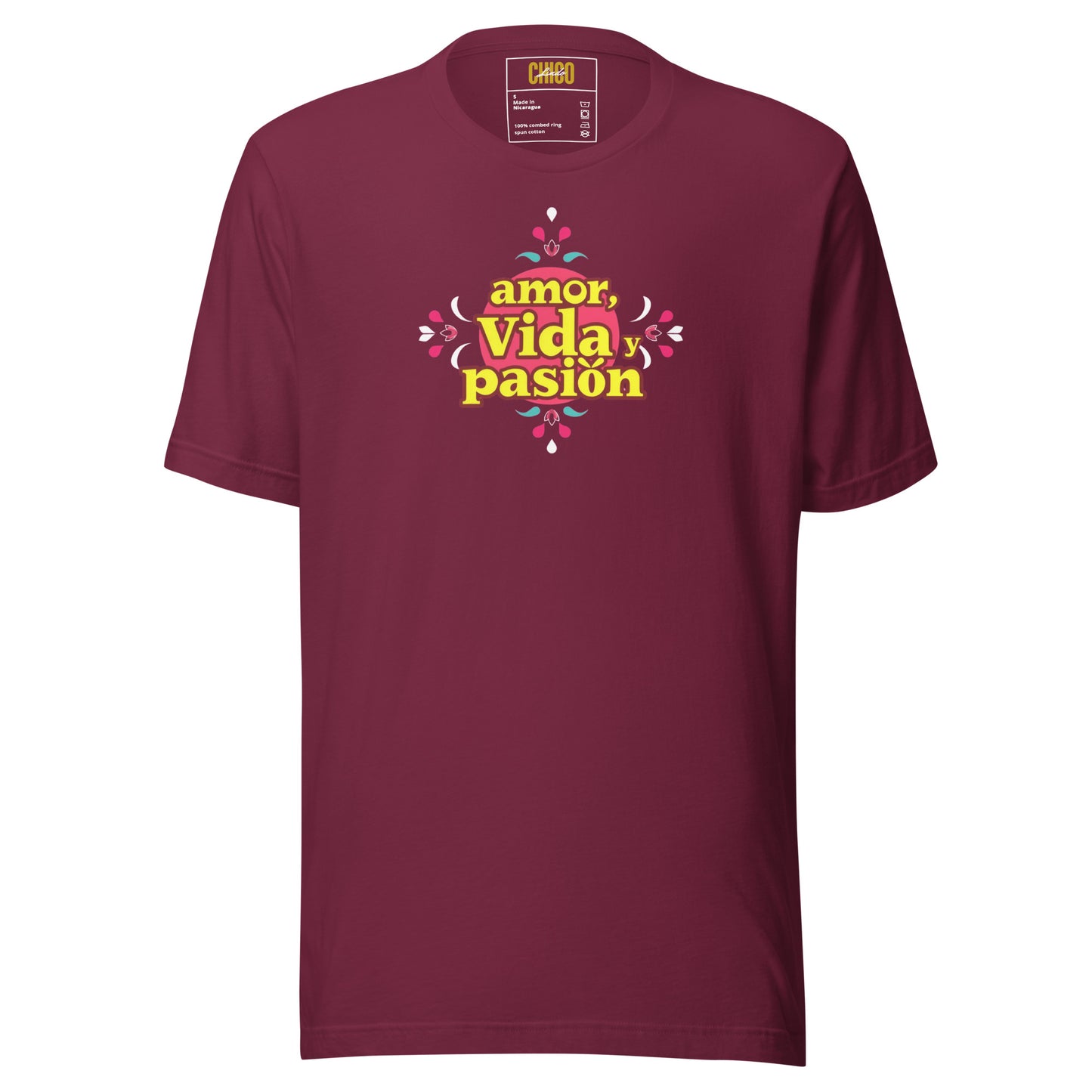 Amor Vida Pasion Unisex t-shirt