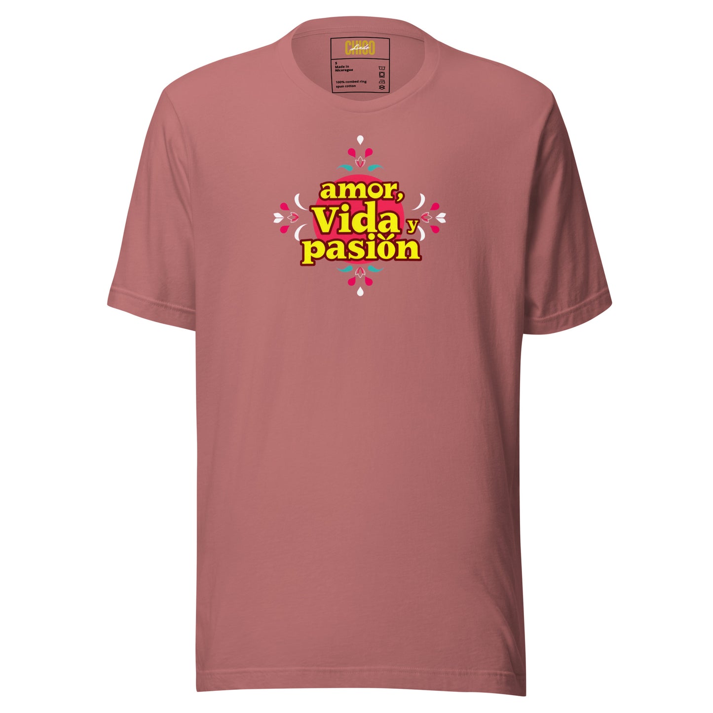 Amor Vida Pasion Unisex t-shirt