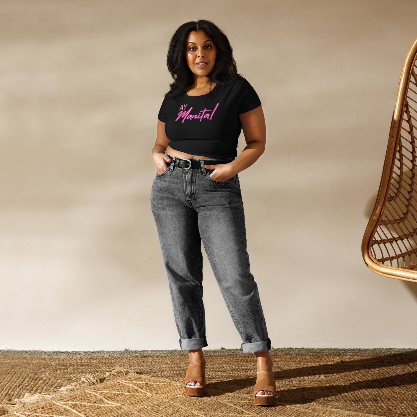 Ay Manita - Women’s Crop Tee