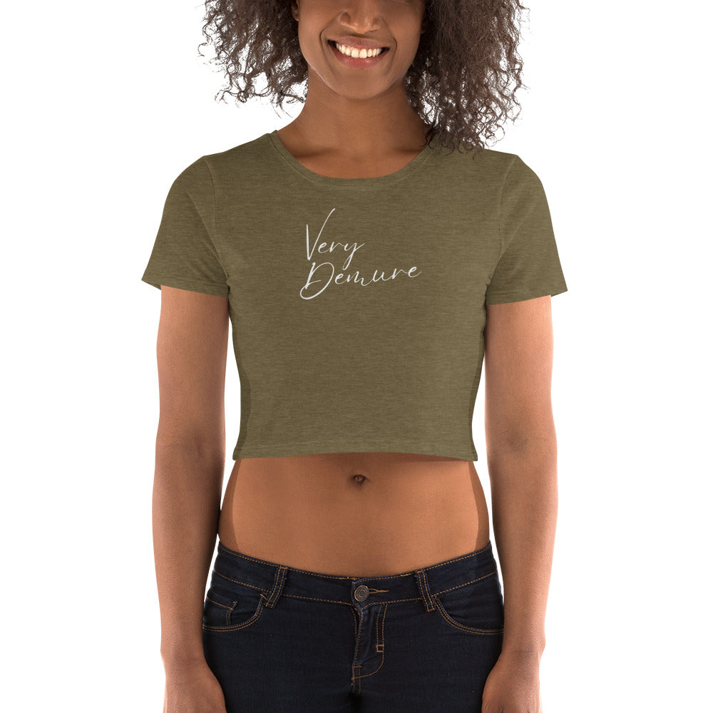 Very Demure Women’s Crop Tee